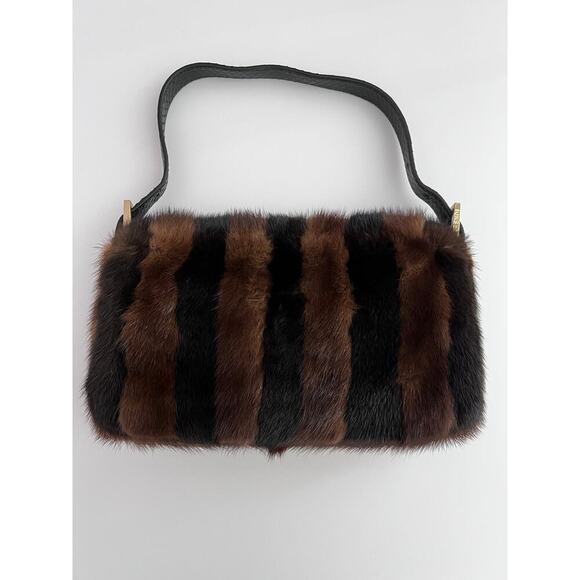Fendi Mink stripes baguette - Picture 7 of 12